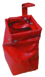 Chain bag for compressed air chain hoist