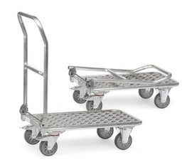 fetra Folding aluminum push bar trolley with 200 kg load capacity