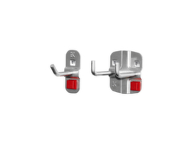 Kappes Aluminum-colored hook RasterPlan® for perforated panel