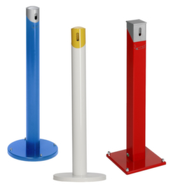 Steel VAR pedestal ashtray