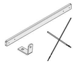 Shelving extension elements for cantilever racking