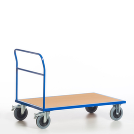 Rollcart Push bar trolley with non-marking TPE tires