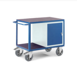 Rollcart Heavy-duty table and cupboard trolley, load capacity 1000 kg, loading area 1000 x 700 mm