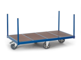 Rollcart Wheel arrangement for transport trolleys