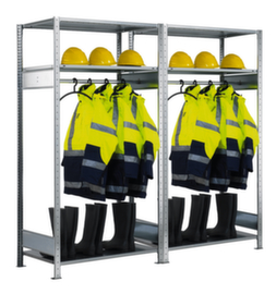 Wardrobe plug-in shelving
