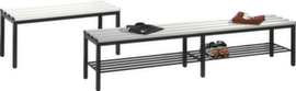 C+P Changing room bench with plastic slats