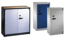 C+P Office safety cabinet with wooden cover plate
