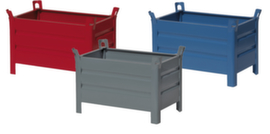 Solid wall stacking containers with a load capacity of 700 kg