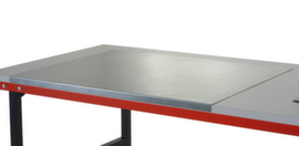 Rocholz Stainless steel support for packing table, width x depth 1000 x 800 mm