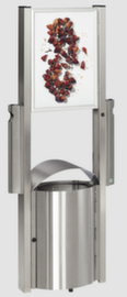 Stainless steel waste garbage cans for outdoor use