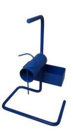Dispenser for polyester strapping with 76 mm core