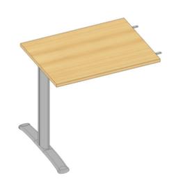 Quadrifoglio Add-on table Practika for desk with C-leg frame