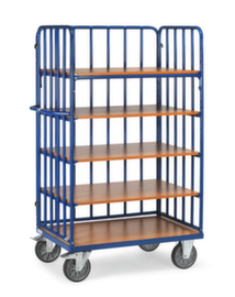 fetra Shelf trolley with walls made of tubular struts