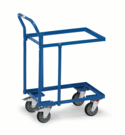 fetra Box trolley for Euronorm containers with 2 shelves, Load capacity 250 kg