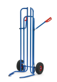 fetra High tire cart, RAL5007 Brilliant blue, Air tires
