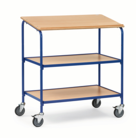 fetra Mobile desk, RAL5007 Brilliant blue