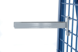 fetra Fork carriage for workpiece trolleys, load capacity 25 kg, RAL7035 light gray
