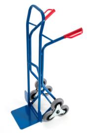 Rollcart 3-star stair truck, load capacity 150 kg, bucket width 300 mm, TPE tires