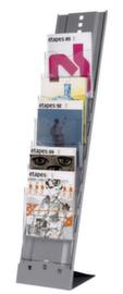 Paperflow Foldable brochure stand PLIO, 7 Shelves, frame gray