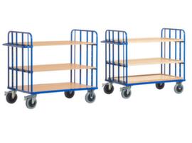 Rollcart Shelf trolley with tubular steel side panels
