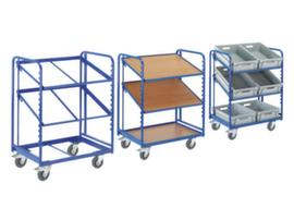 Rollcart Shelf trolley with inclinable shelves