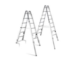 ZARGES Stepladder with adjustment range 0.37 to 1 m