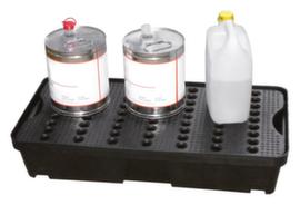 PE drip tray for small containers