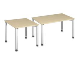 Gera Height-adjustable desk Milano with 4-legged frame