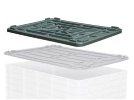 BITO Mobile rectangular container with double base