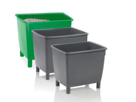 Under-running rectangular container