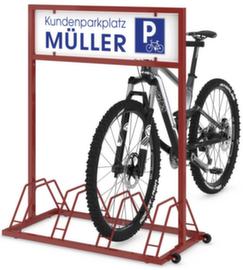 Bicycle stand EW 7004 with advertising space