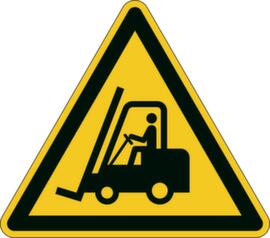 Durable Warning sign in front of industrial trucks, Floor stickers