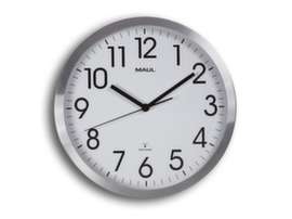 MAUL Radio-controlled wall clock, with Arabic numerals and dashes, Ø 300 mm