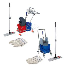 Universal wet mop trolley set