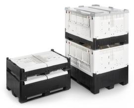 Pallet box High Cube with removal flap