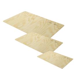 Plywood lids for pallet stacking frames