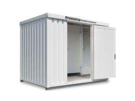 Säbu Shower/toilet container FLADAFI®, height x width x depth 2500 x 3020 x 2170 mm