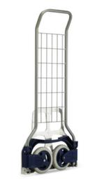 RuXXac Folding aluminum parcel trolley, load capacity 125 kg, Polymer tires
