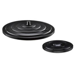Black support lid for garbage can