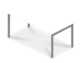 Quadrifoglio Desk Practika with 4-legged frame