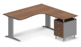 Quadrifoglio Desk set Practika with C-foot frame
