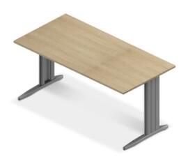 Quadrifoglio Desk Practika with C-foot frame