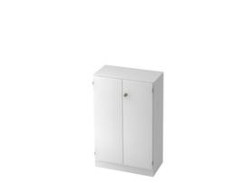 Office hinged door cupboard Up and Down, 3 File heights, white/white