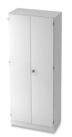 Office hinged door cupboard Up and Down, 5 File heights, white/white