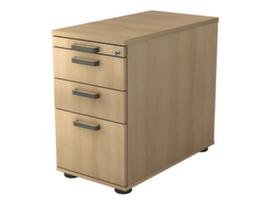 Pedestal Up and Down, 2 Drawer(s), Oak/Oak