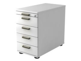 Pedestal Up and Down, 4 Drawer(s), white/white