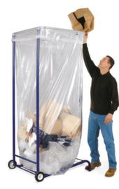 Large volume bin liner stand