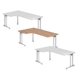 Angled desk Terra Nova with C-leg frame