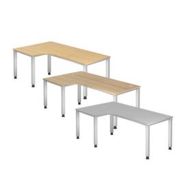 Angled desk Sina with 4-legged frame