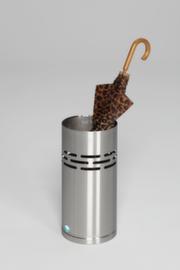 Waste bin and umbrella stand made of stainless steel